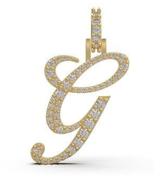 “G” initial diamond pendant