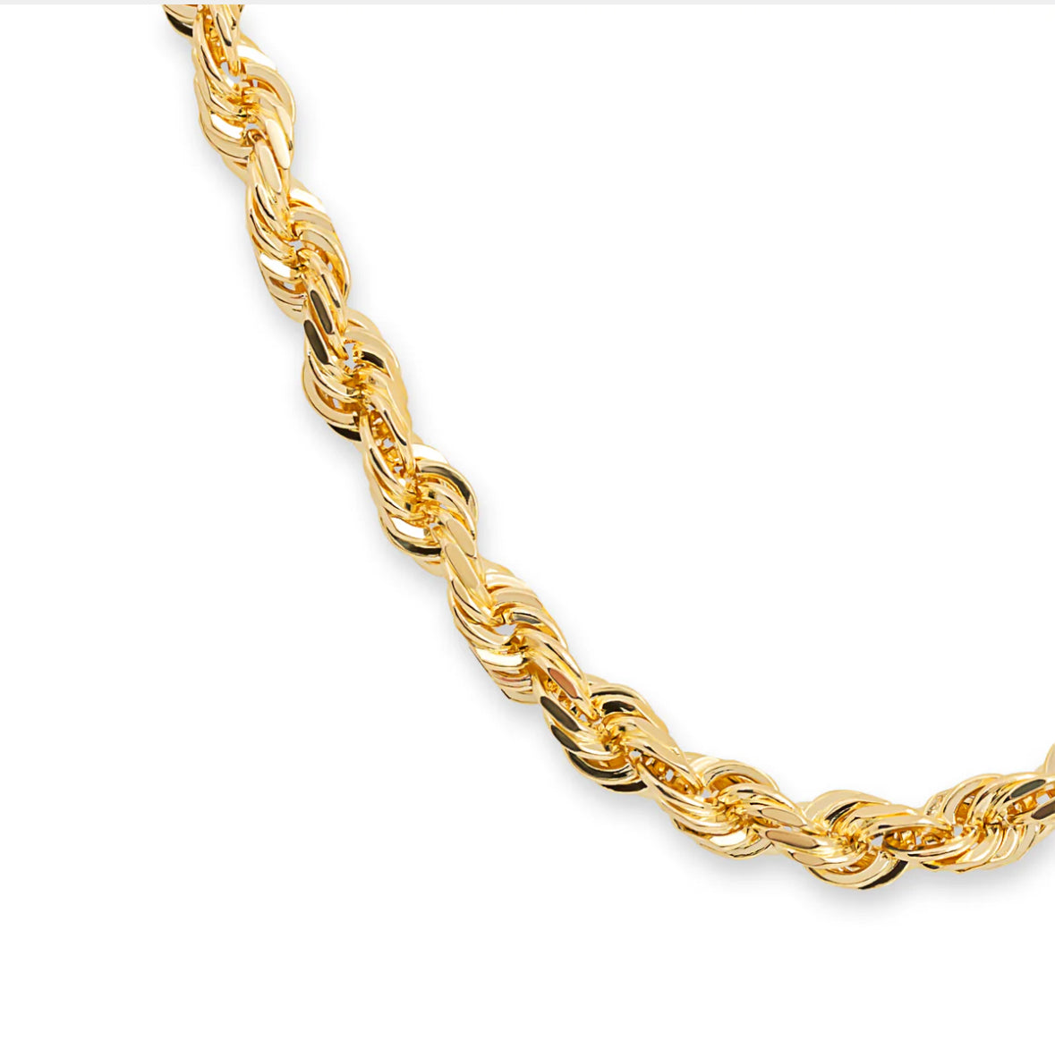 3.5MM 10 karat gold rope chain