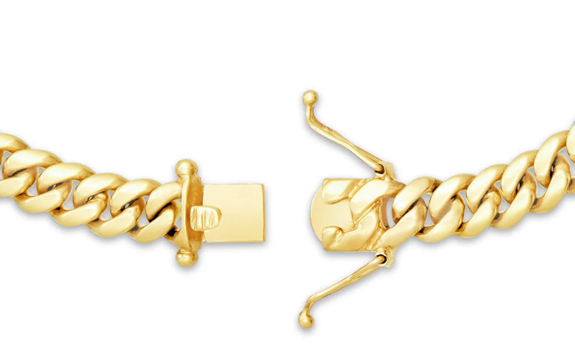 6MM 10K SOLID Cuban link chain