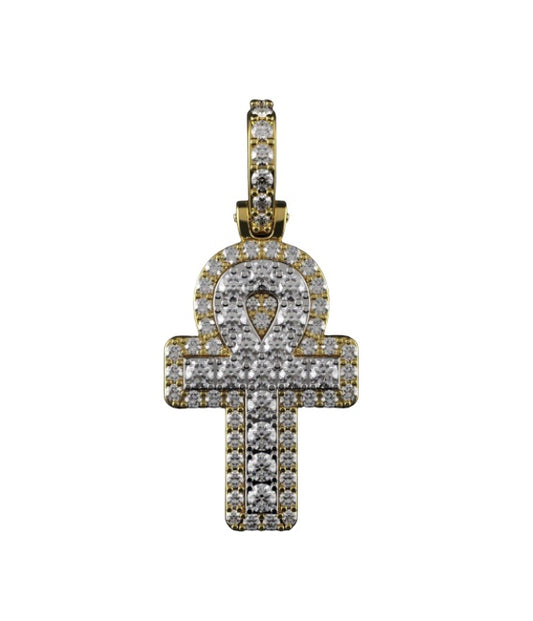 Ankh diamond pendant